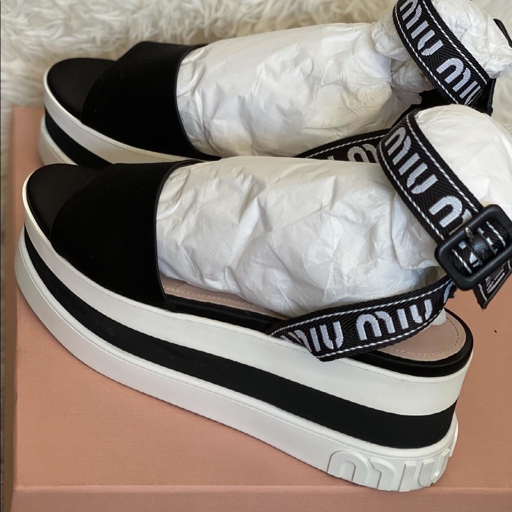 Miu Miu Platform Sandals 38